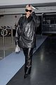 kim kardashian leaves paris in all leather 01