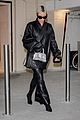 kim kardashian leaves paris in all leather 02