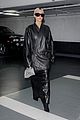 kim kardashian leaves paris in all leather 11