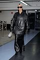 kim kardashian leaves paris in all leather 12