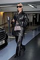 kim kardashian leaves paris in all leather 14
