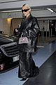 kim kardashian leaves paris in all leather 15
