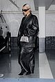 kim kardashian leaves paris in all leather 19