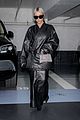kim kardashian leaves paris in all leather 20