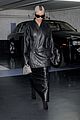 kim kardashian leaves paris in all leather 27