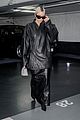 kim kardashian leaves paris in all leather 29