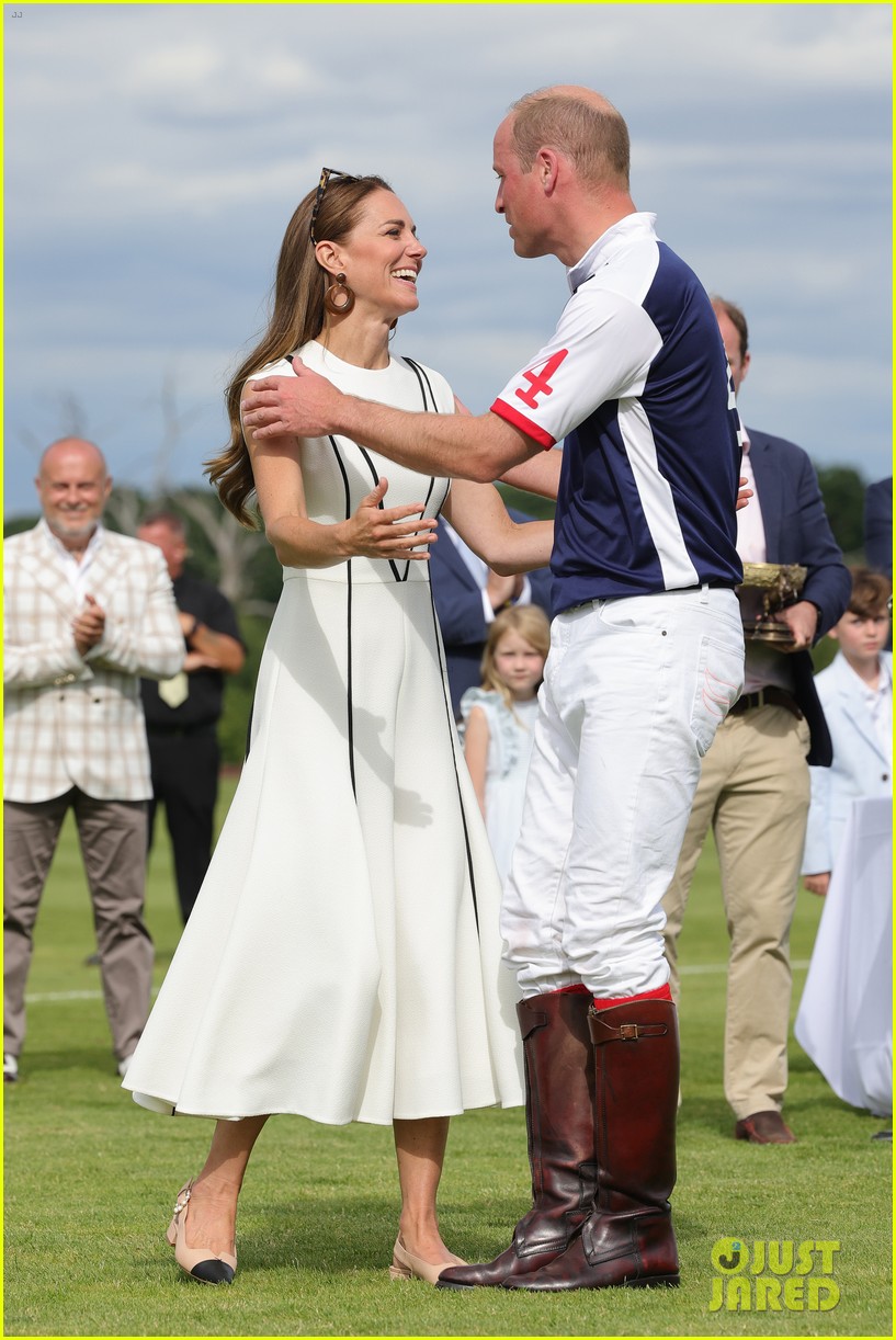 Prince William & Duchess Kate Middleton Engage in Rare PDA at His Polo