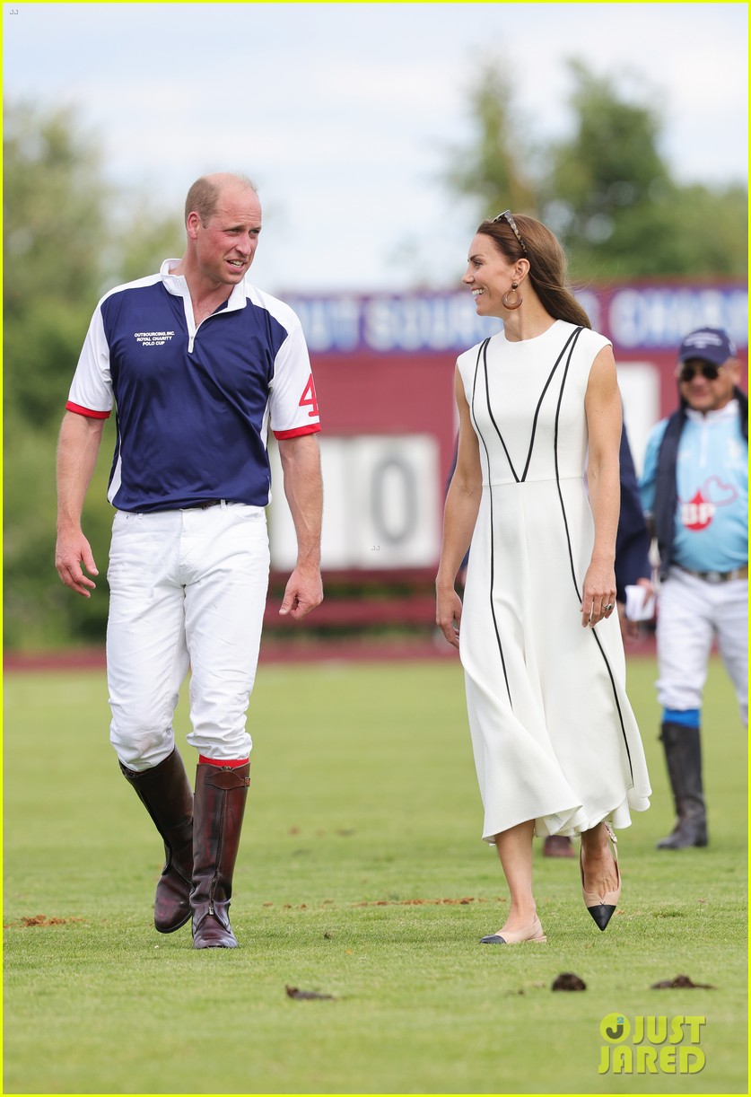 Prince William & Duchess Kate Middleton Engage in Rare PDA at His Polo