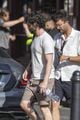 penn badgley heads out after wrapping filming you for the day 10