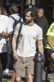 penn badgley heads out after wrapping filming you for the day 15
