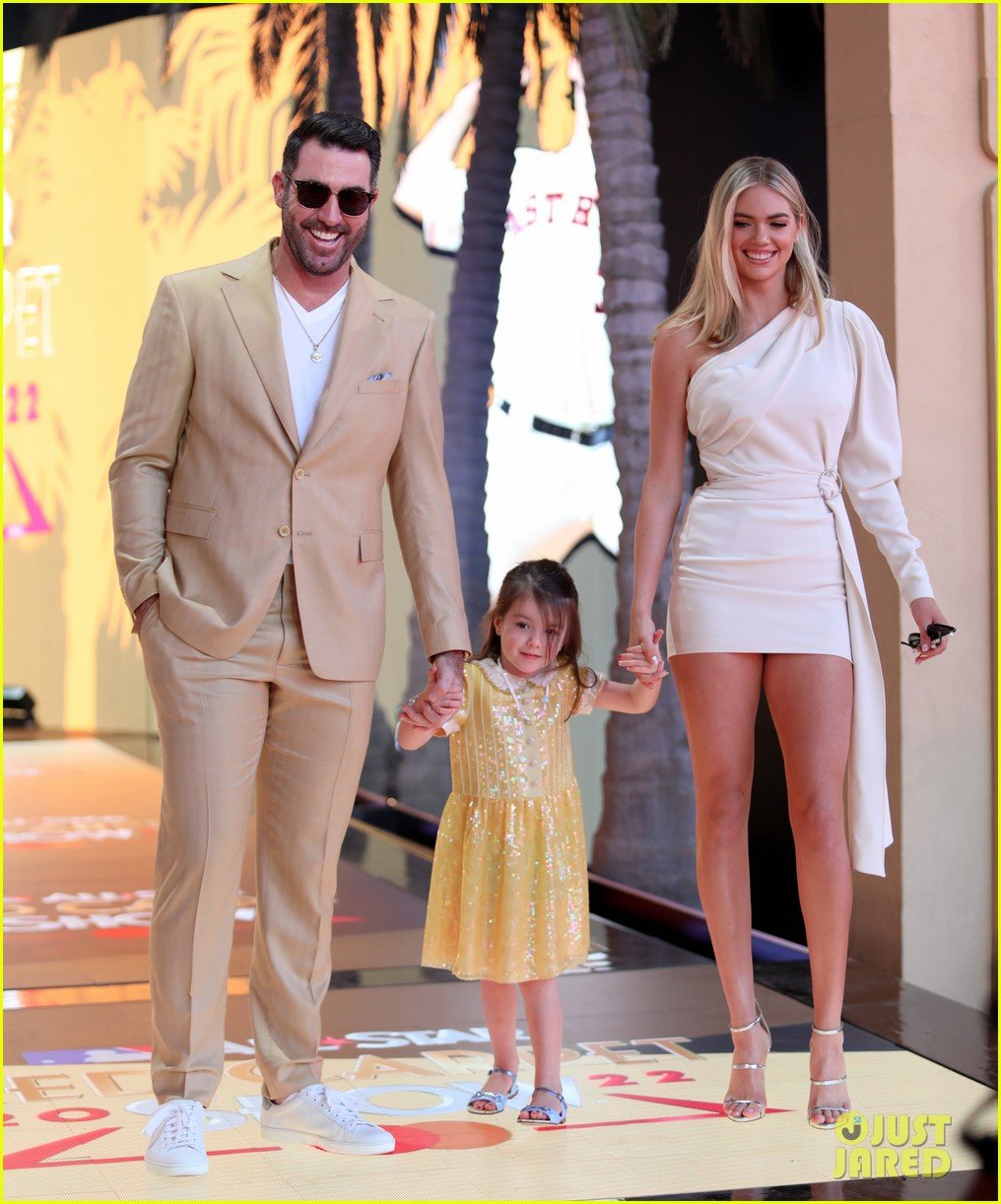 Kate Upton & Justin Verlander Bring Daughter Genevieve to MLB AllStar