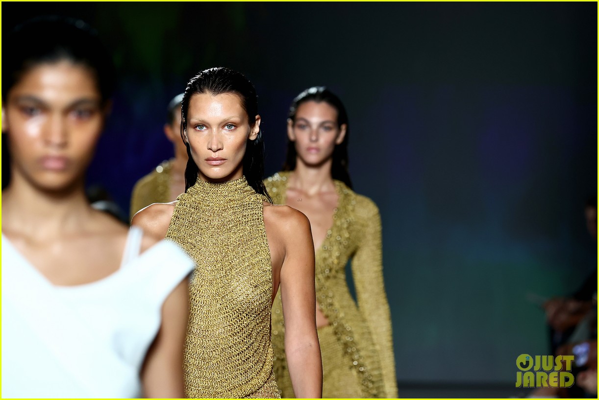 Bella Hadid Wears Sheer Outfit While Walking in Proenza Schouler Show