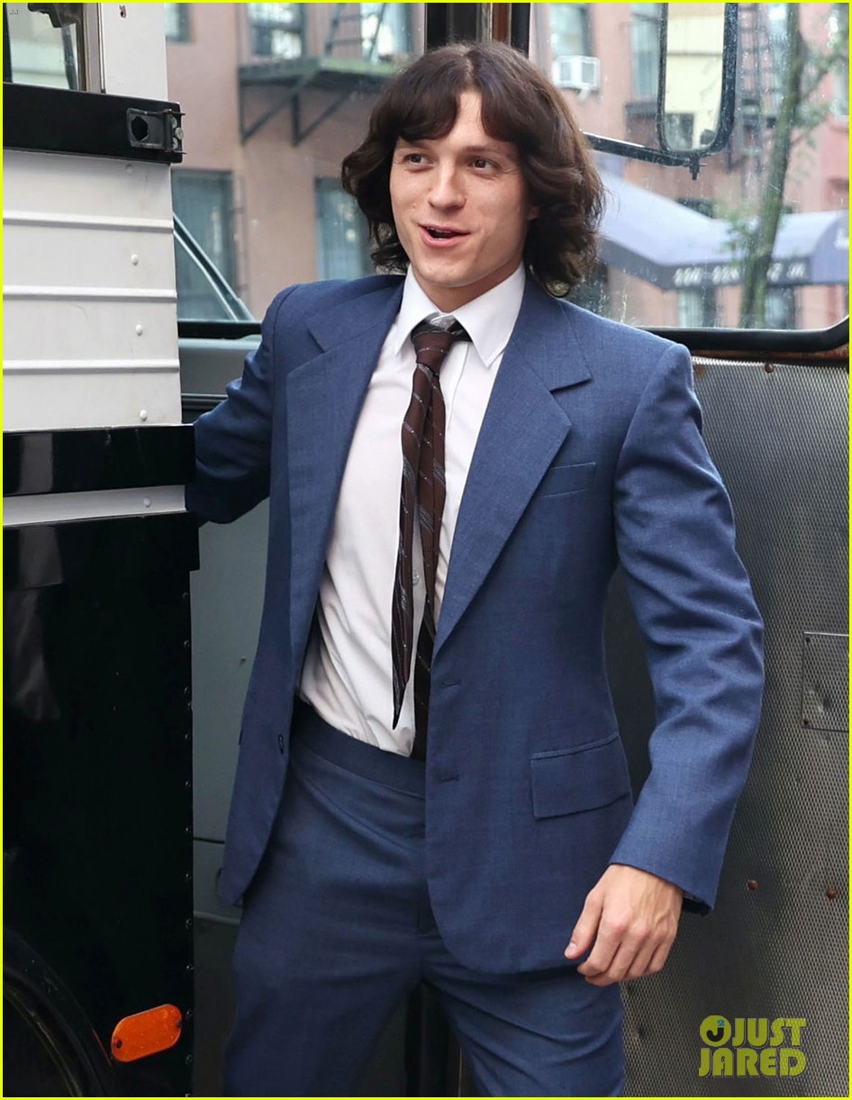 tom holland suits up filming the crowded room 024820430