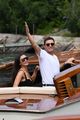 ed weswtick amy jackson share a kiss boat ride italy 13