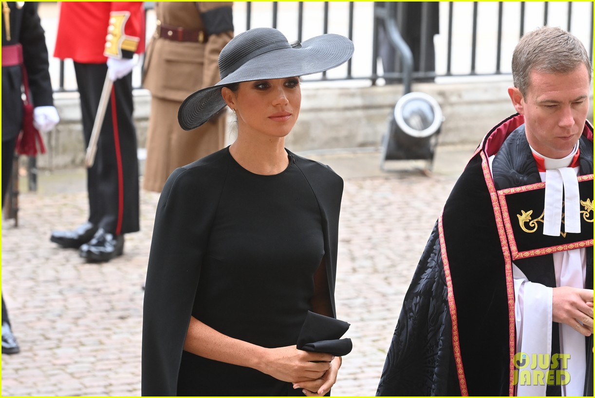 Meghan Markle Arrives at Queen Elizabeth's Funeral, Wears Special