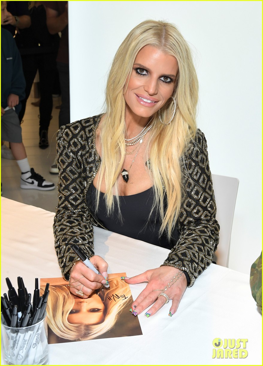 jessica simpson kids support at launch of fall collection 01