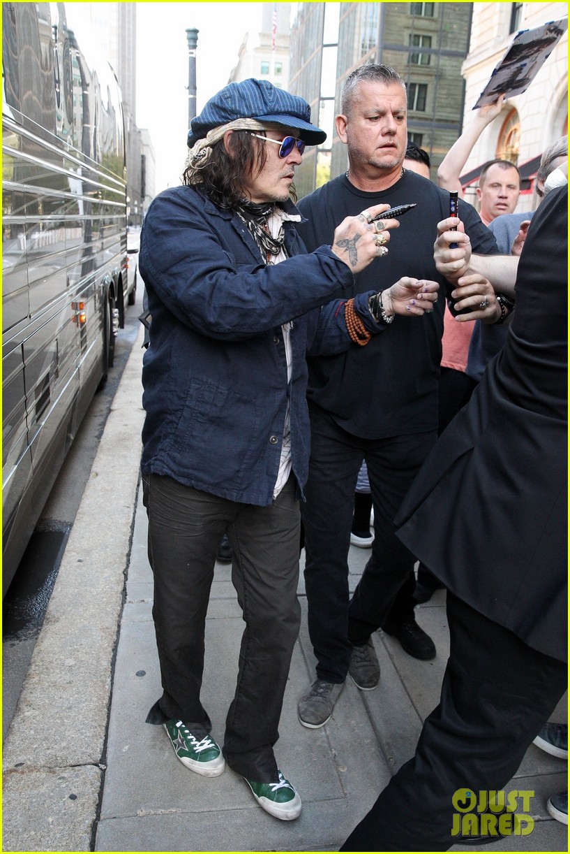 johnny depp greeted by fans day out in boston 204833768