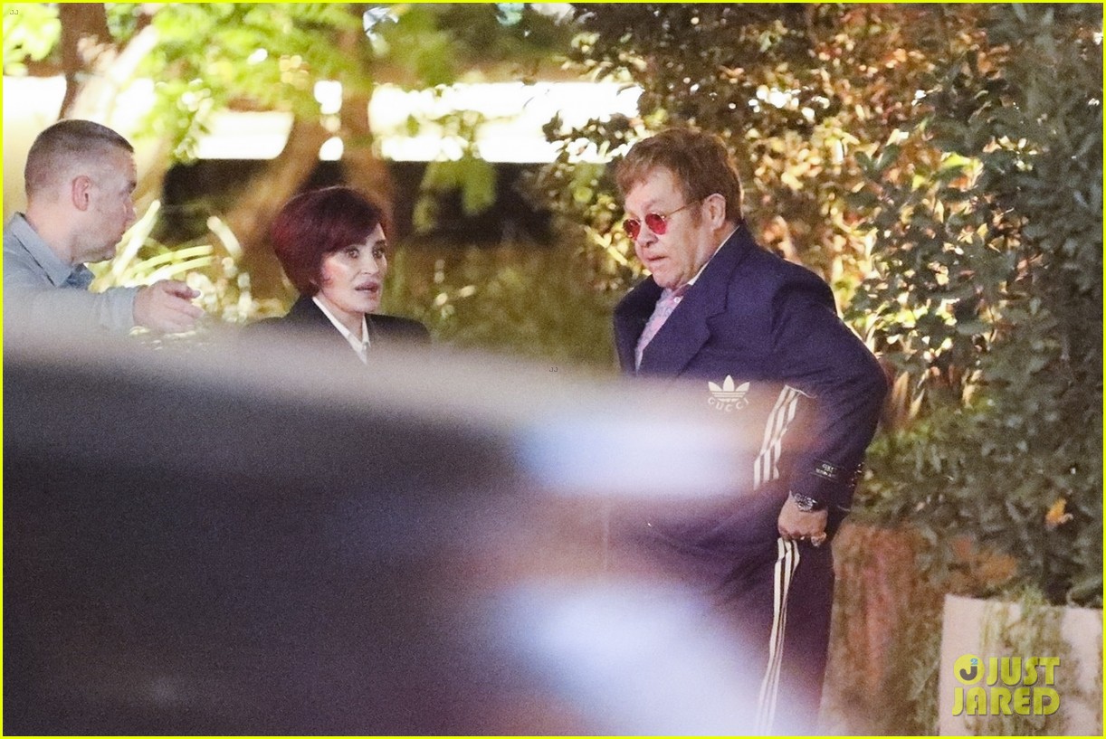 Photo sharon osbourne elton john meet up for dinner in west hollywood