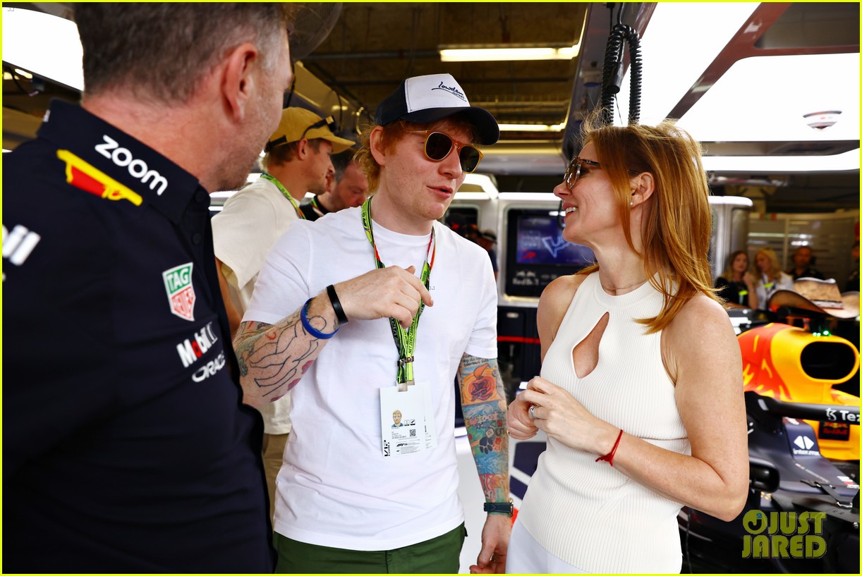 Brad Pitt & Ed Sheeran Come Out To Watch F1 Grand Prix Photo 4844084