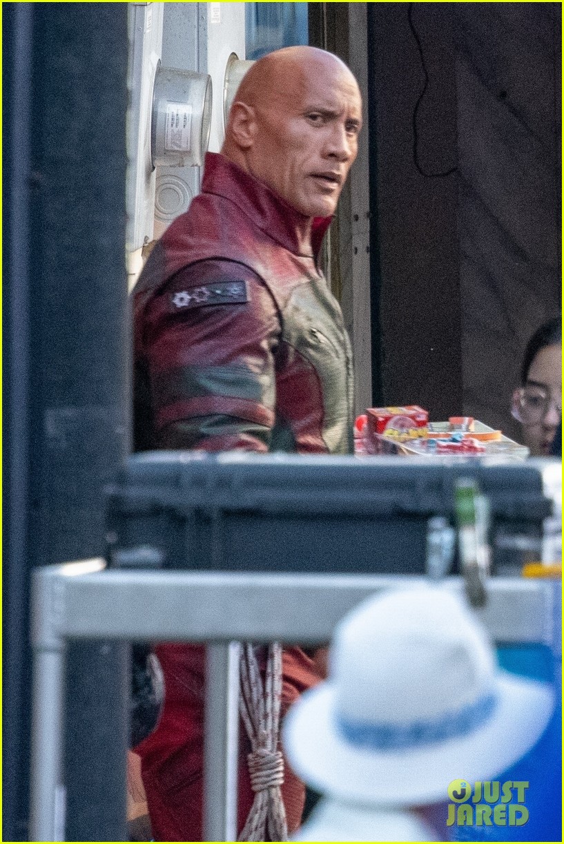 Dwayne Johnson Wears All-Leather Look While Filming 'Red One' Scenes with  Chris Evans: Photo 4849899, Chris Evans, Dwayne Johnson, Movies, Red One  Photos