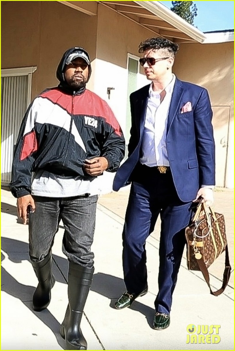 kanye west reps campaign gear during recent outing 02