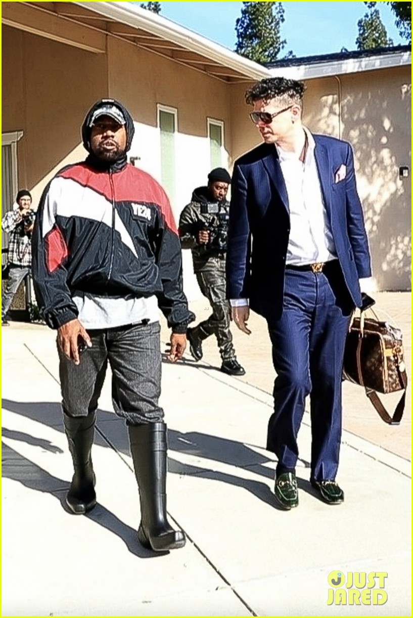 kanye west reps campaign gear during recent outing 044862300