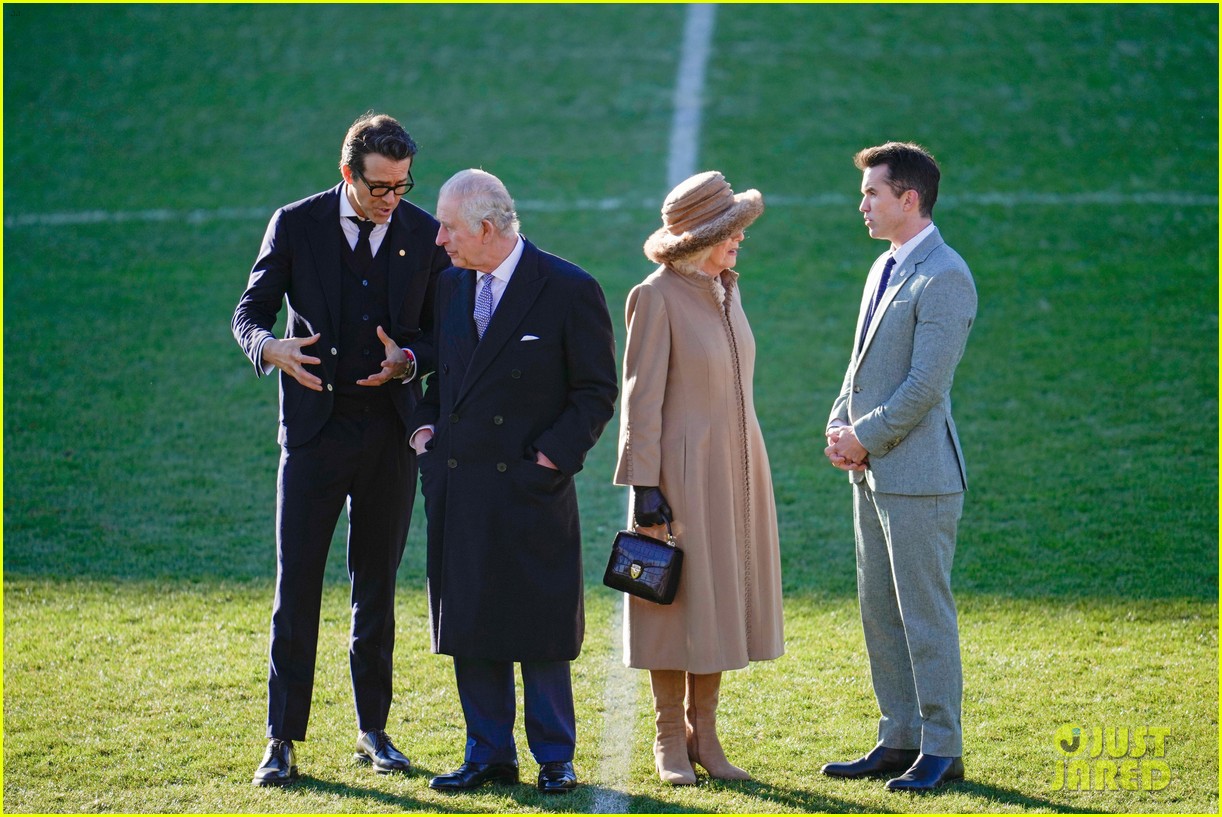 Ryan Reynolds & Rob McElhenney Meet with King Charles & Queen Camilla