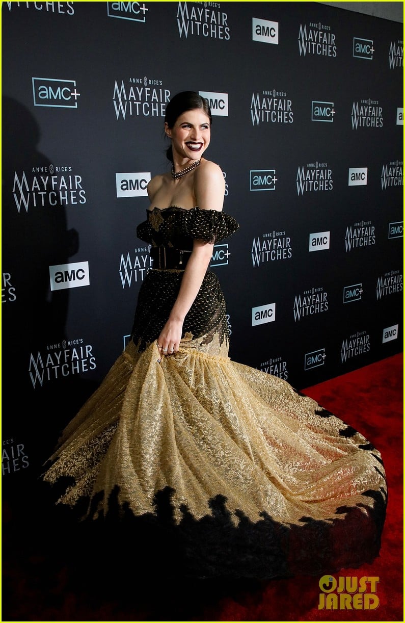 Alexandra Daddario Goes Gothic Chic at 'Mayfair Witches' Premiere