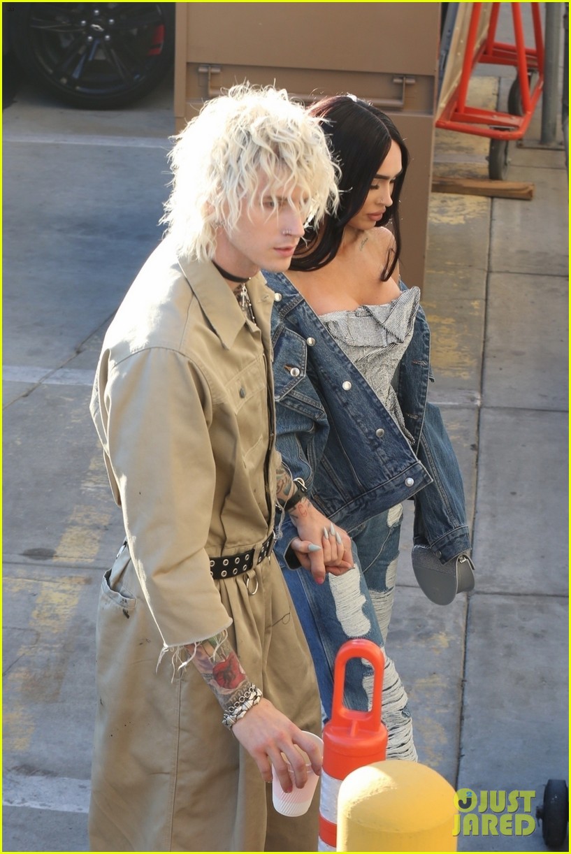 Megan Fox Joins Machine Gun Kelly at Taping of 'Jimmy Kimmel Live