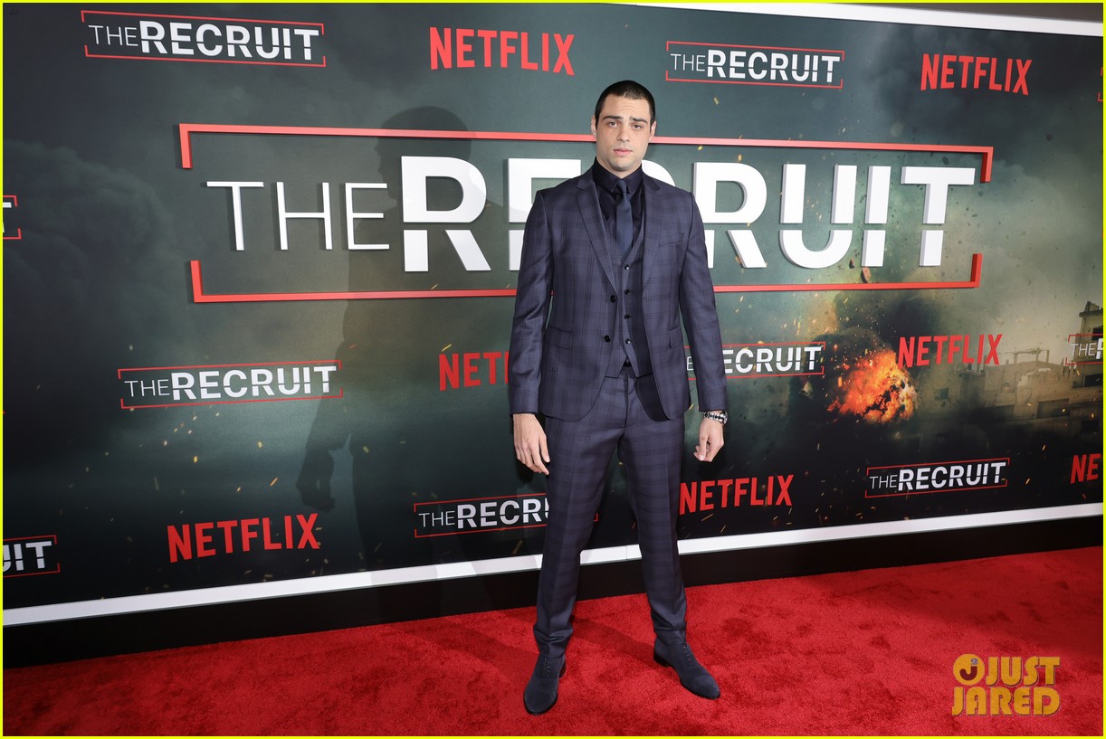 noah centineo suits up for premiere of the recruit netflix series 124869586