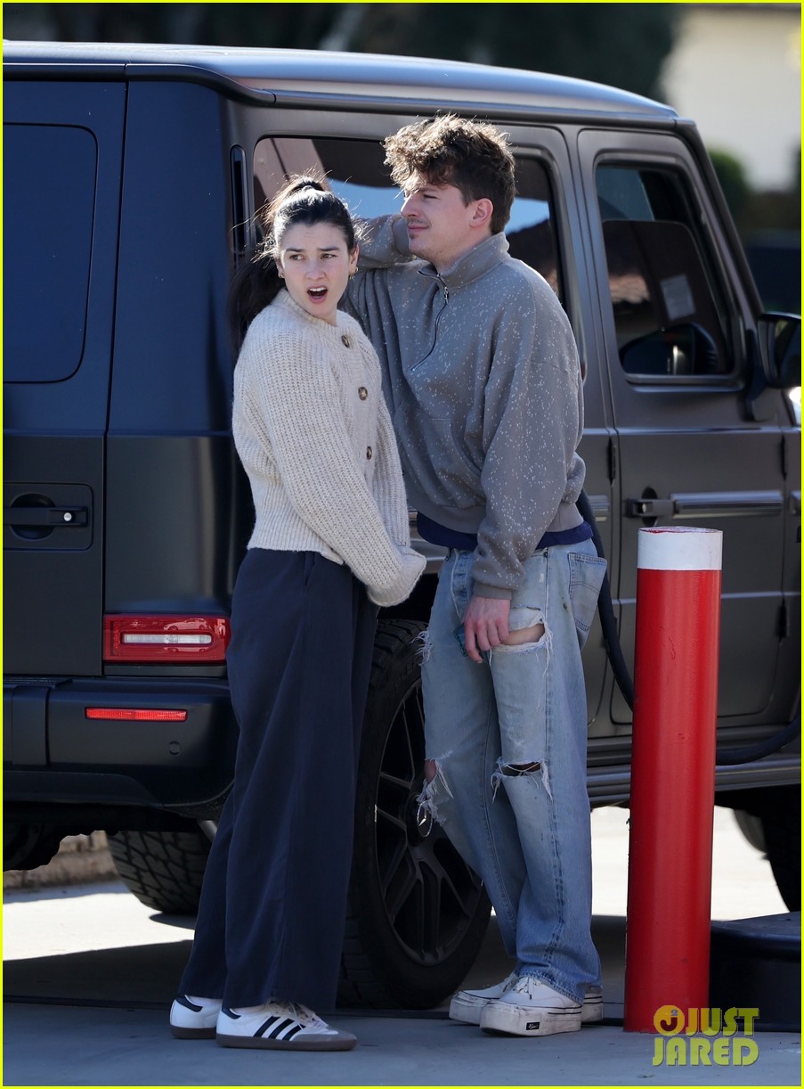 Charlie Puth Packs on PDA with Girlfriend Brooke Sansone During Gas