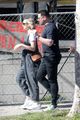 carey mulligan cradles baby bump out getting coffee with a friend 35