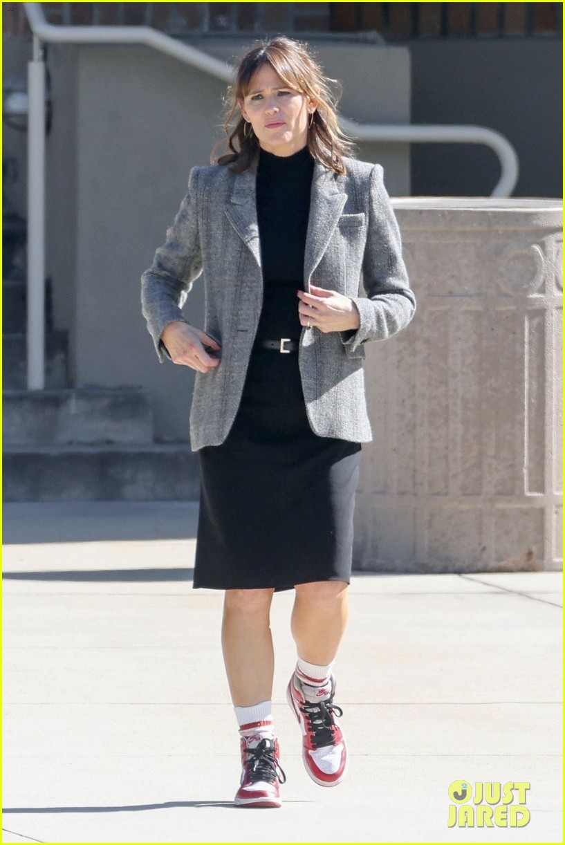 Jennifer Garner Dances on Set of 'Family Leave' in Cute New Photos