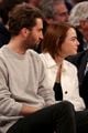 emma stone dave mccary knicks game in nyc 04