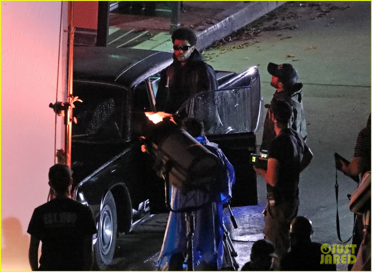 the weeknd music video shoot 17