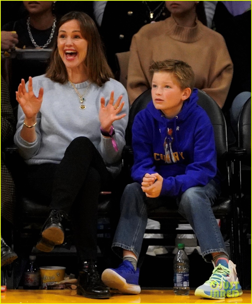 Jennifer Garner Sits Courtside with Son Samuel Affleck, 11, During Rare
