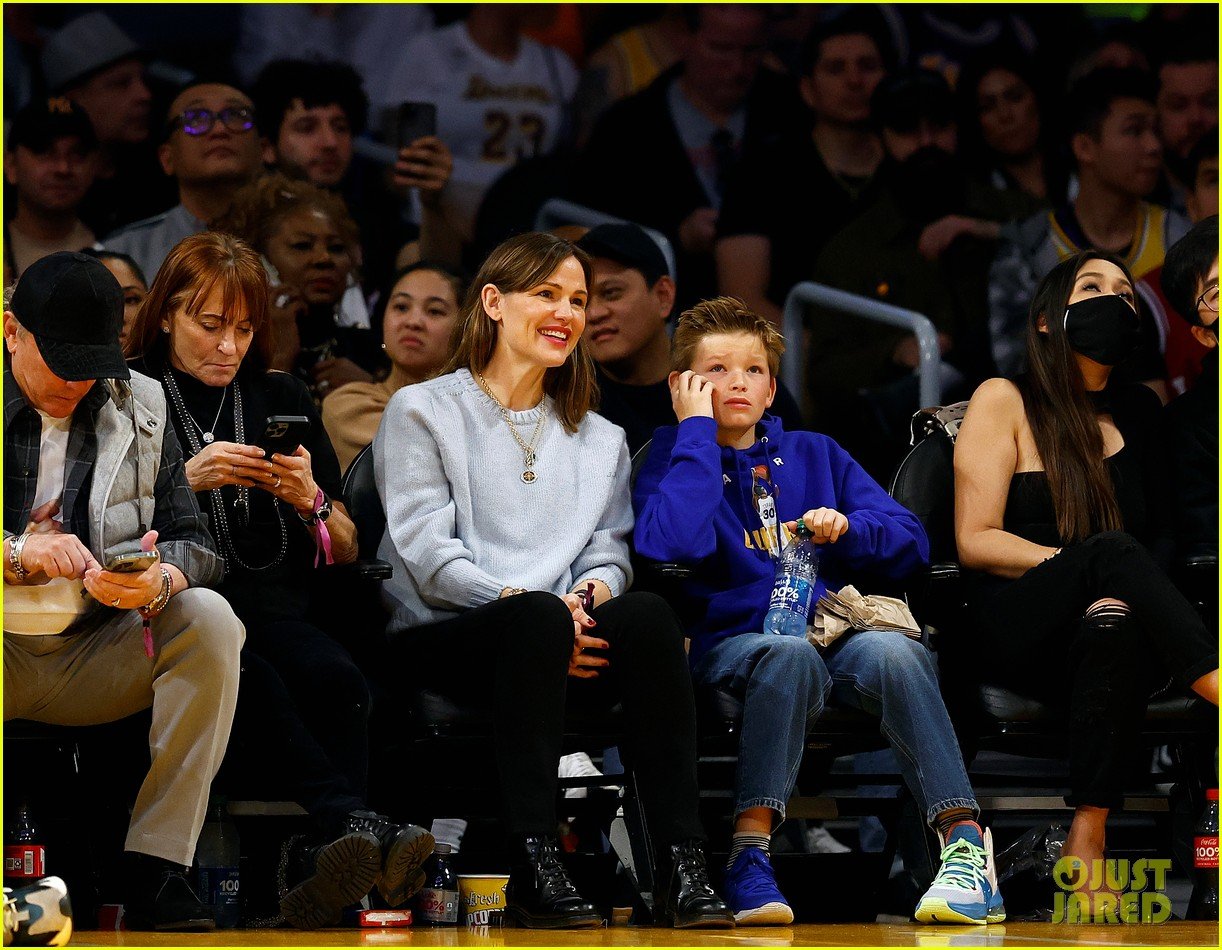 Jennifer Garner Sits Courtside with Son Samuel Affleck, 11, During Rare