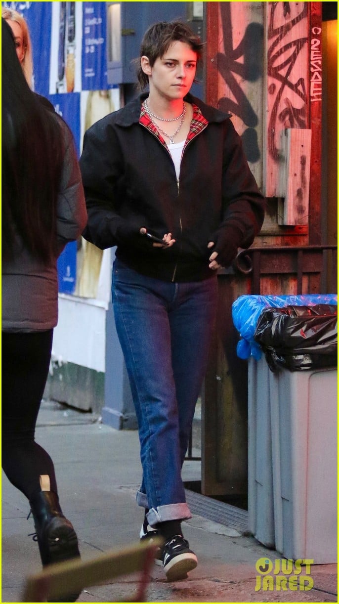 Kristen Stewart & Fiancee Dylan Meyer Step Out for Early Dinner in NYC