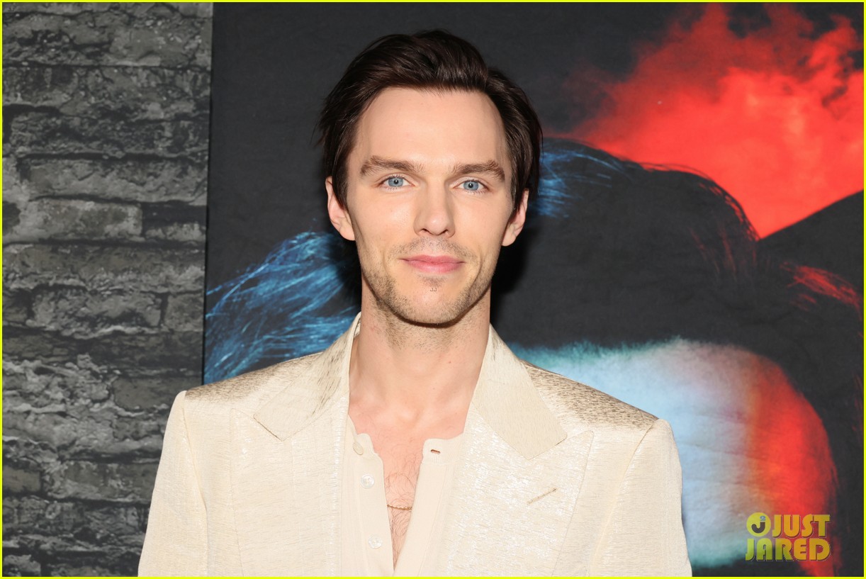 Nicolas Cage Sports Black & White Pants to 'Renfield' Premiere Alongside Co-Star Nicholas Hoult