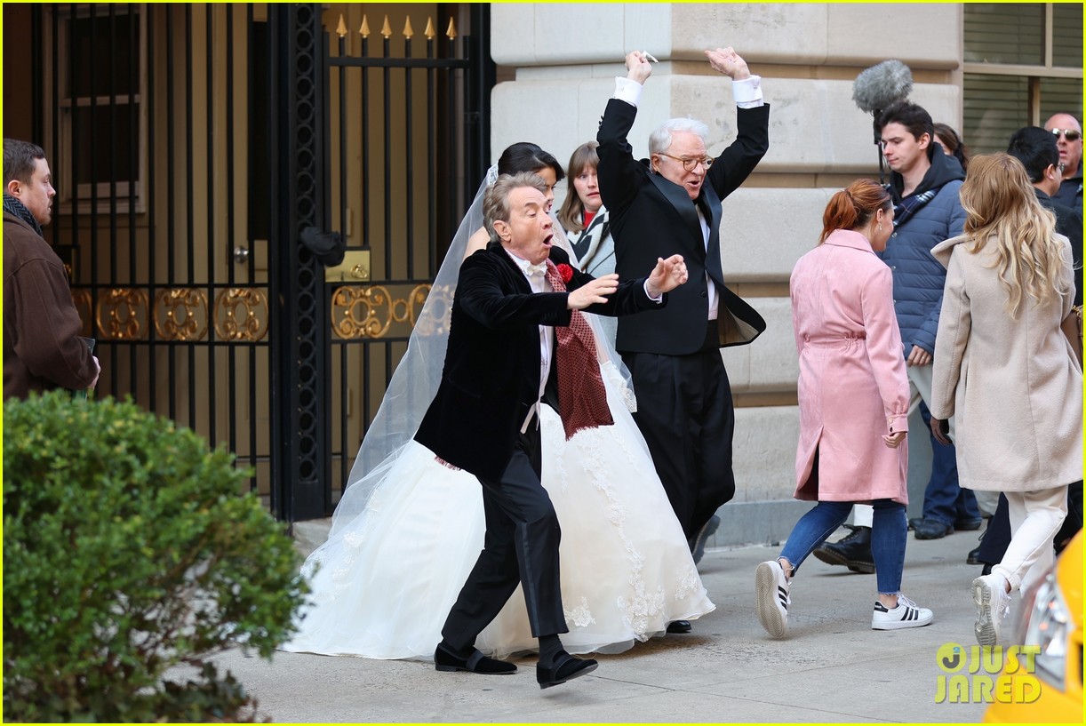 Selena Gomez Wears a Wedding Dress While Filming an 'Only Murders in