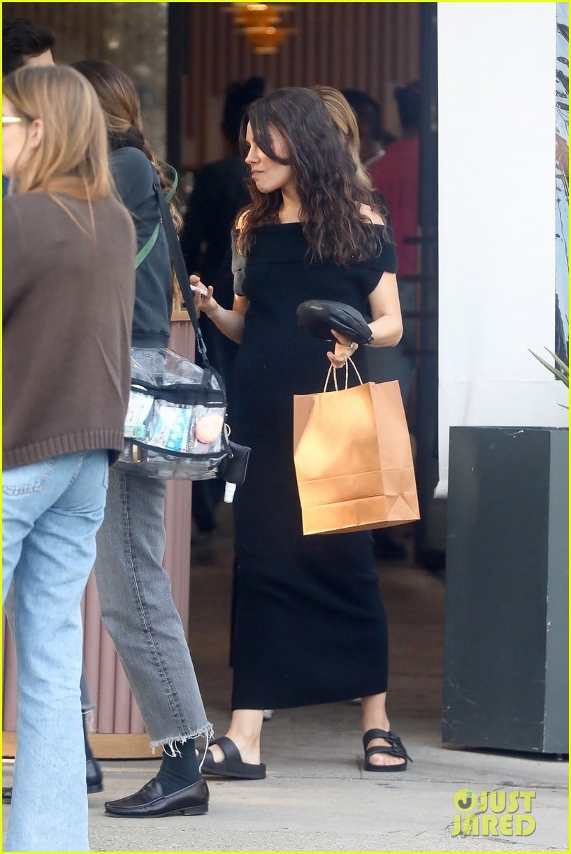 Mila Kunis Sports Fake Baby Bump on Set of 'Goodrich' with Co-Star