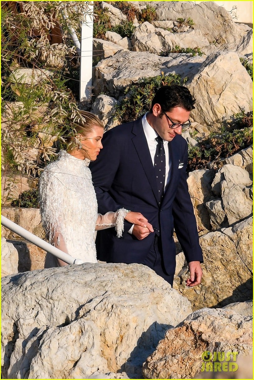 Sofia Richie Spotted in Wedding Dress While Taking Photos with Elliot