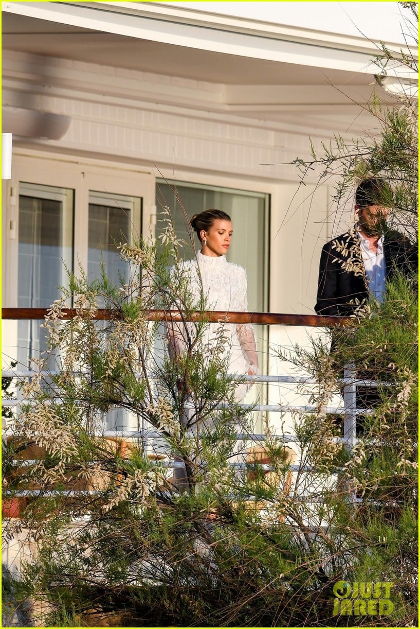 Sofia Richie Spotted in Wedding Dress While Taking Photos with Elliot