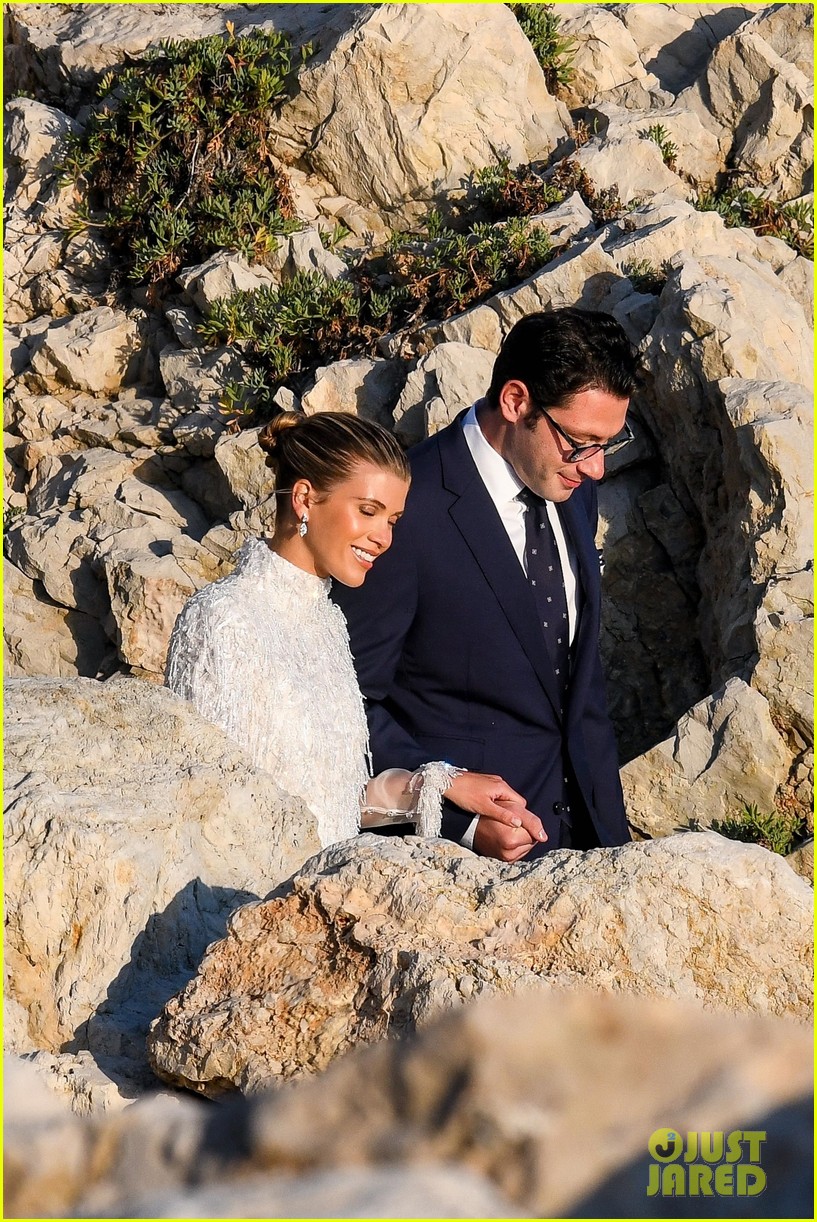 Sofia Richie Spotted in Wedding Dress While Taking Photos with Elliot