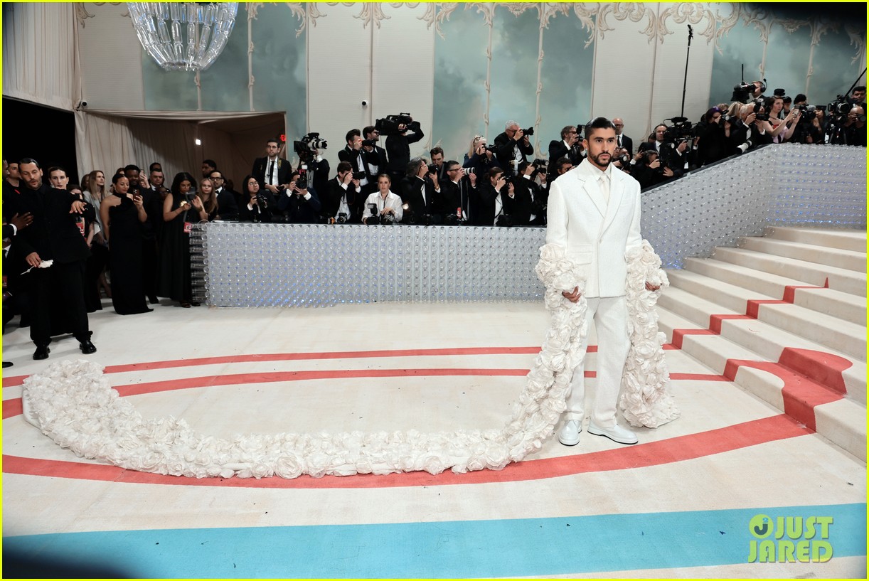 Kendall Jenner & Bad Bunny Wear Complementary Looks to Met Gala 2023