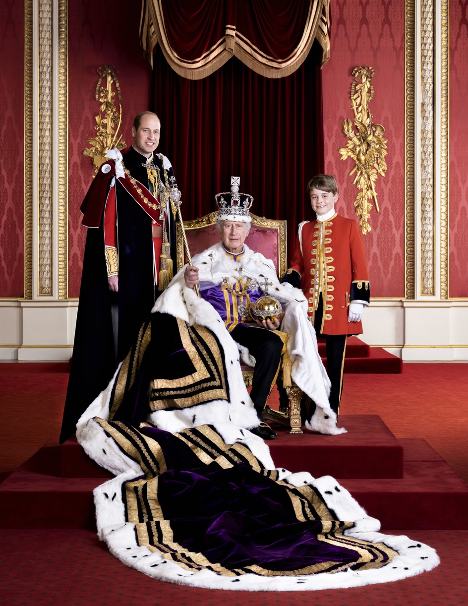 king charles prince william prince george heir portrait coronation 014932727