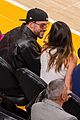 kendall jenner bad bunny cozy up lakers game 01