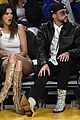 kendall jenner bad bunny cozy up lakers game 02