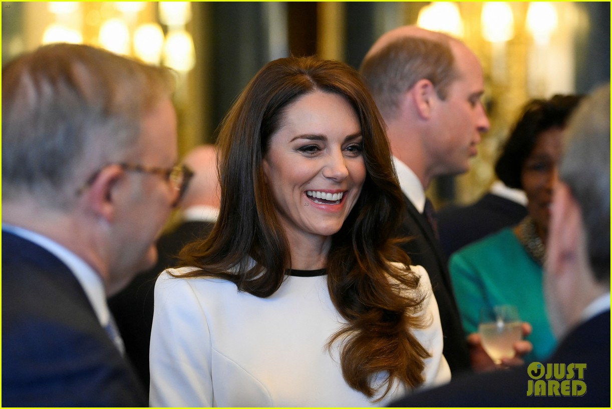 King Charles, Prince William, & Kate Middleton Greet Well Wishers on