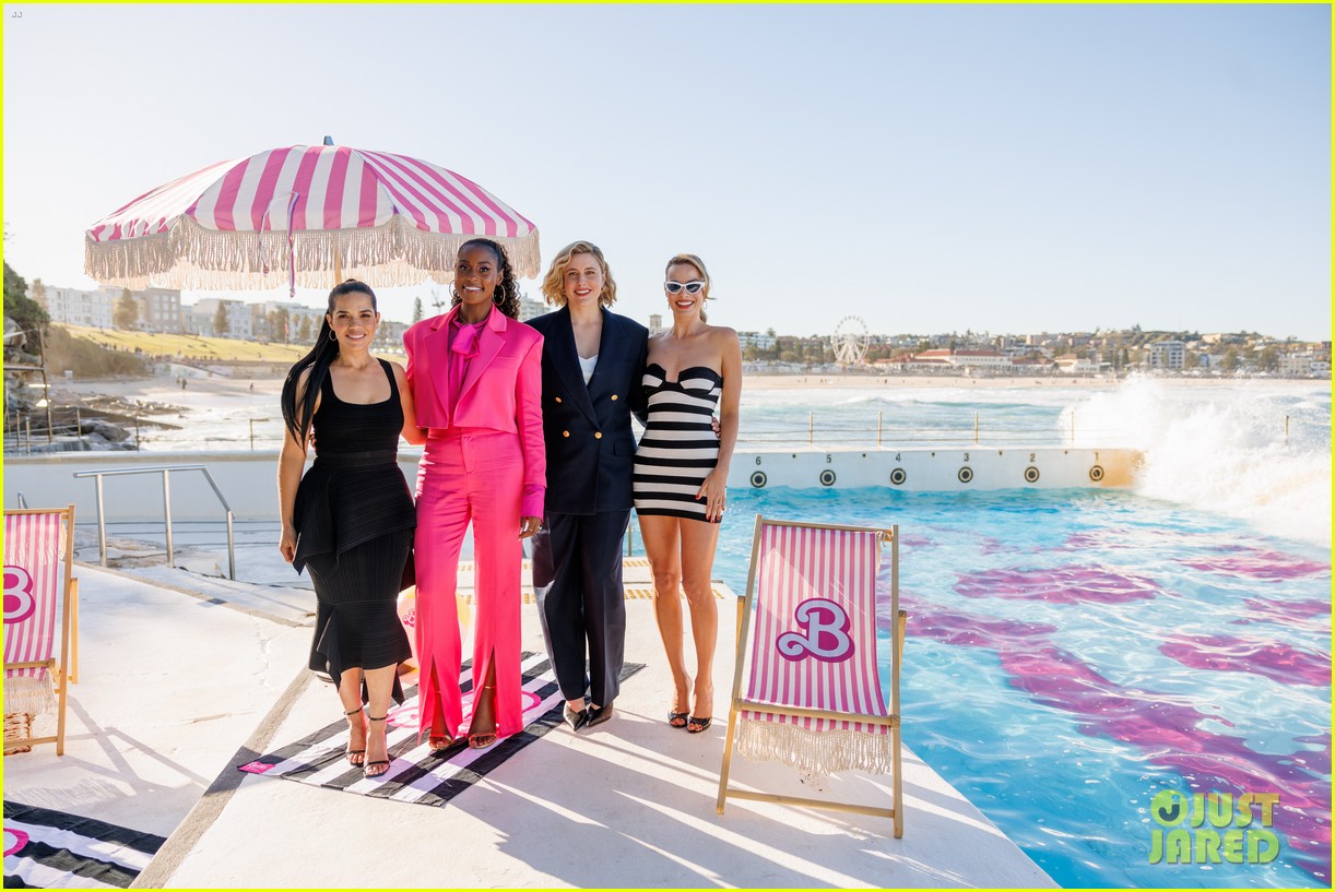 Margot Robbie Wears a Classic Barbie Look for First Day of 'Barbie